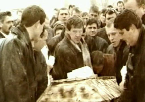 На похоронах Александра Маслова
