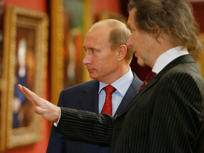 Александр Шилов и Владимир Путин