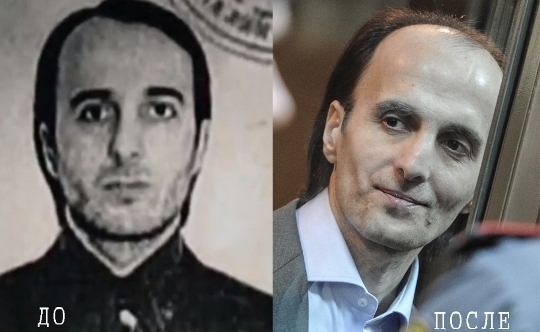 Юсуп Темирханов до и после задержания