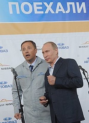 Игорь Комаров и Владимир Путин