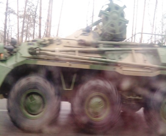 Военная техника замечена на М-5 у Тольятти 