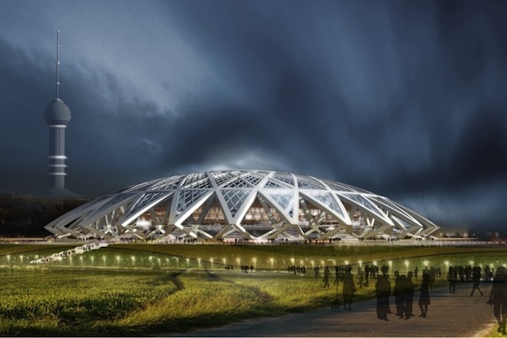 Проект стадиона в Самаре к ЧМ-2018