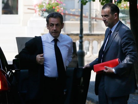 Николя Саркози прибыл на допрос. Фото Reuters