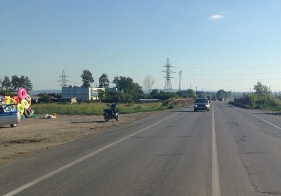 ДТП с юным мотоциклистом произошло на данном участке дороги
