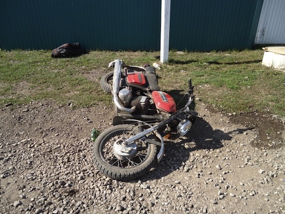 Мотоциклист врезался в автомобиль в Клявлино