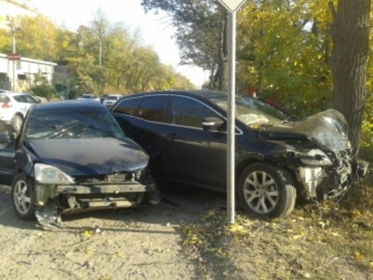 Последствия ДТП на Красноглинском шоссе в Самаре
