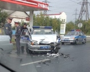 Тольятти, машина МОВО после аварии