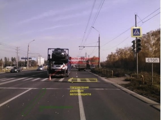 МАЗ сбил велосипедиста на Южном шоссе, 13 октября