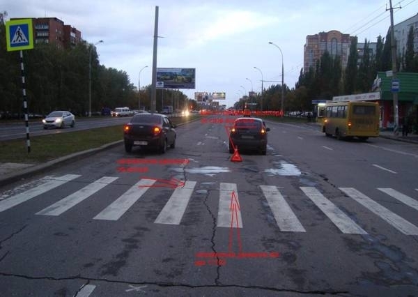 Женщина была сбита на пешеходном переходе в Тольятти 