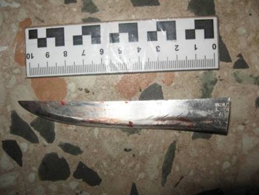 Правоохранители изъяли орудие преступления - нож
