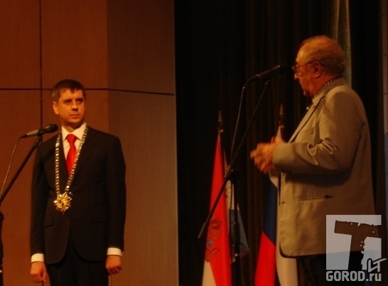 Виталий Гройсман (справа) и мэр Тольятти Сергей Андреев