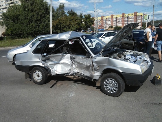 В ДТП погибла пассажирка ВАЗ-21099, Тольятти, 19 июля