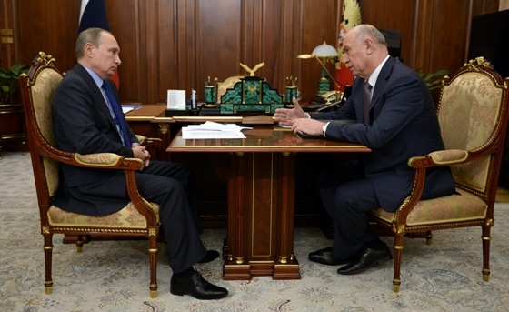 Владимир Путин и Николай Меркушкин