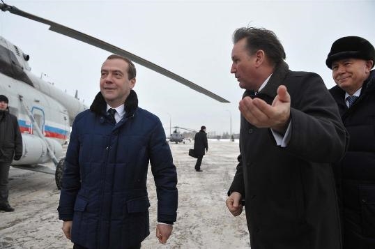 Дмитрия Медведева встретил Бу Андерссон