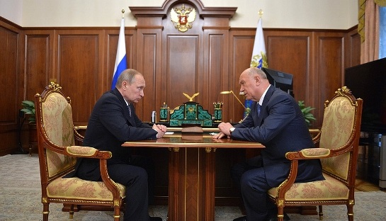 Владимир Путин и Николай Меркушкин