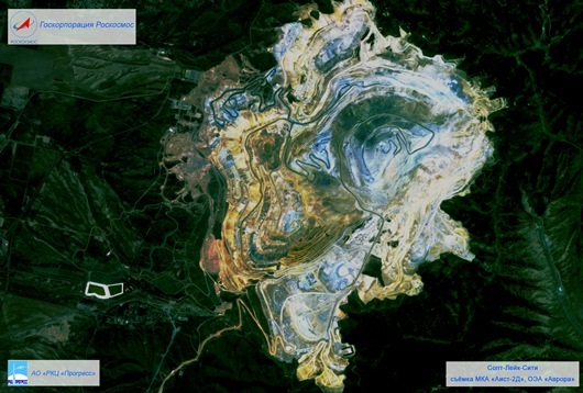 Солт-Лейк-Сити, США. Вид из космоса