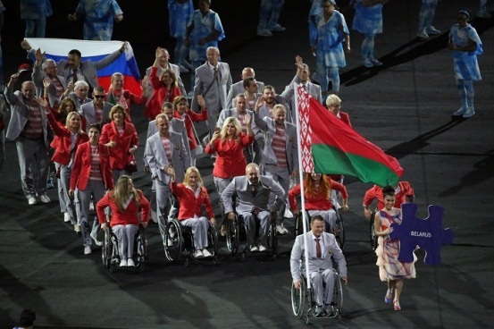 Белоруссию накажут за российский флаг. Фото Reuters