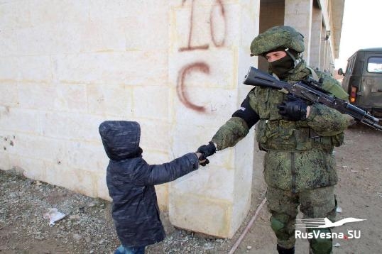 Дети Сирии рады "вежливым людям" из России