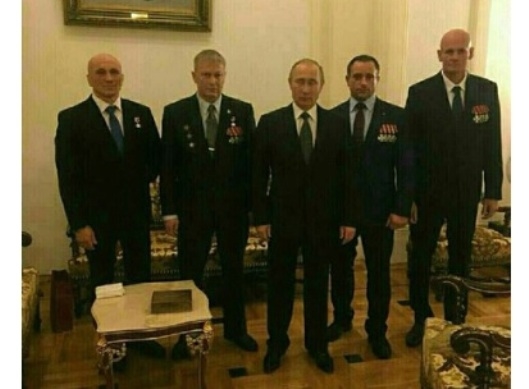 Владимир Путин и руководство ЧВК Вагнера 
