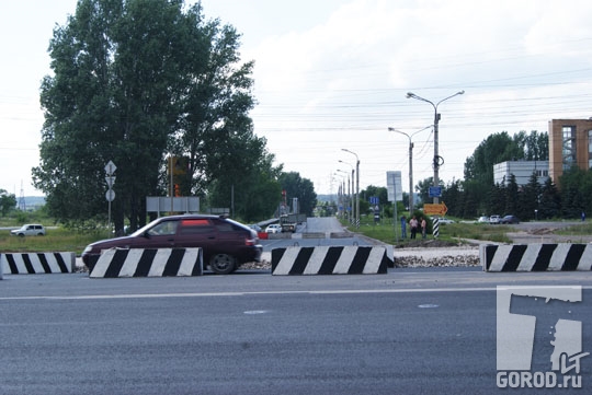 Дорога в Комсомольский район перекрыта