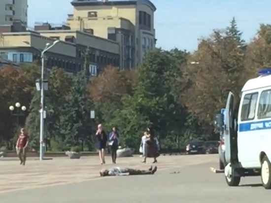 Пенсионер выбросил труп убитого на главной площади Белгорода 