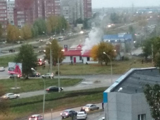 Пожар на АЗС в Тольятти, ул. Офицерская