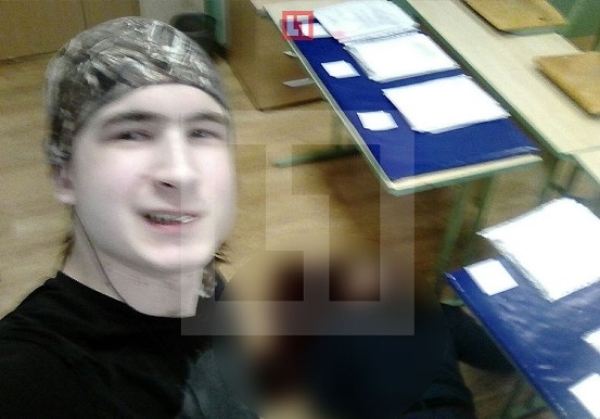 Москва, студент снялся на фоне убитого преподавателя