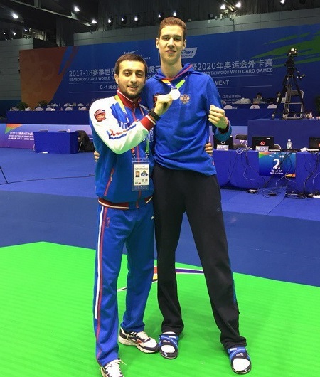 Борис Краснов и его тренер Анар Аскеров