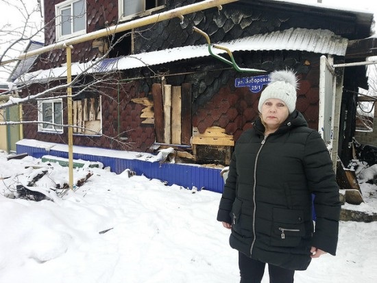 Ольга Фатьянова и ее семья остались без крова 