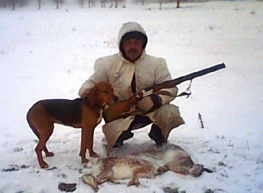 Сергей Терехов и его собака