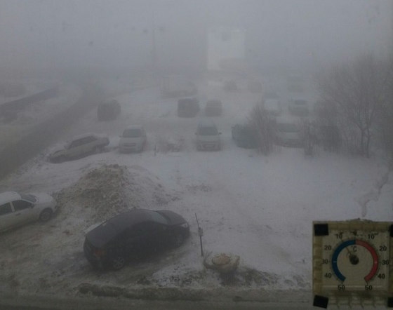 Туман в Тольятти, 12 февраля