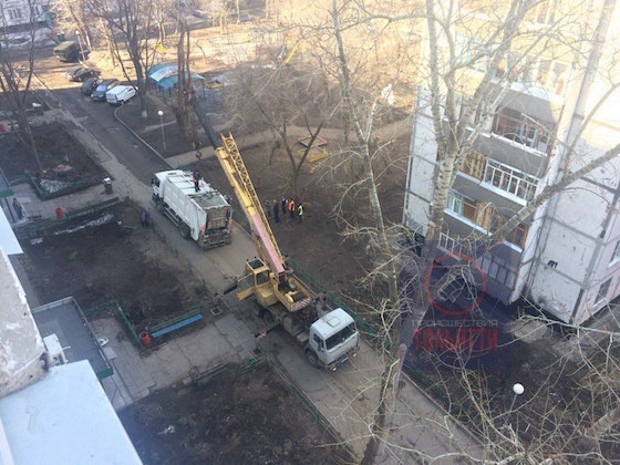 Операция по спасению мусоровоза на Фрунзе в Тольятти