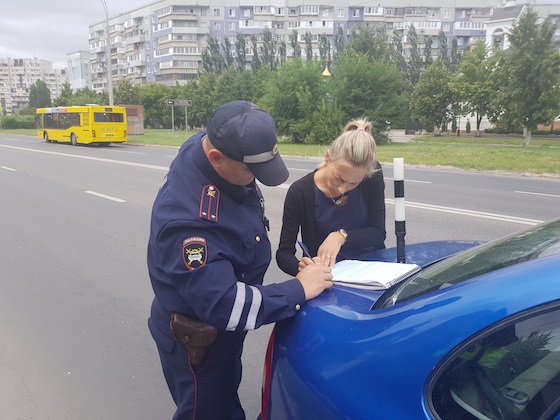 Рейд ГИБДД по безопасности на переходах в Тольятти