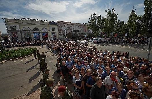 ДНР прощается с Захарченко. Фото: Сергей Белоус / Коммерсантъ