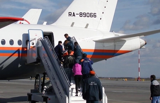 Эвакуация ребенка на специальном самолете МЧС РФ