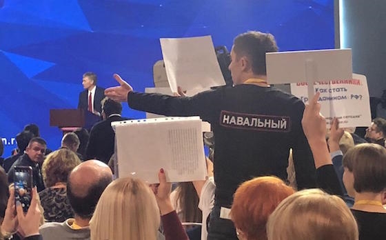 Лучший момент пресс-конференции на взгляд Навального