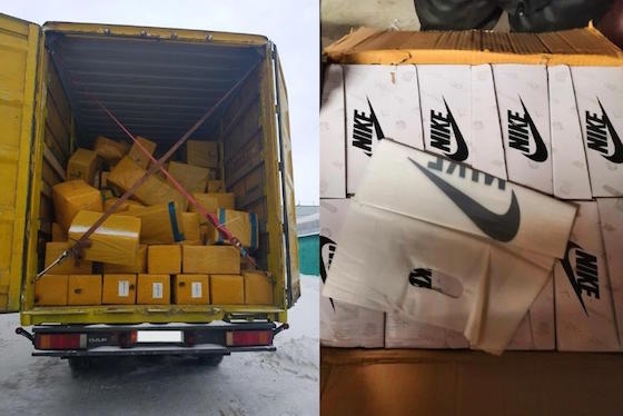 Контрафакт из Киргизии везли в грузовиках