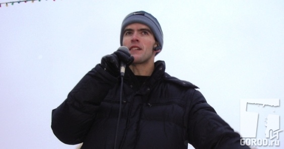 Александр Остренко на митинге 24 декабря 2011 года