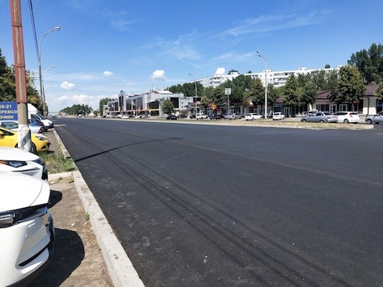 Дороги ремонтируются в рамках реализации национального проекта 