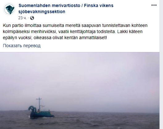 Финские пограничники сообщили о задержании странного судна
