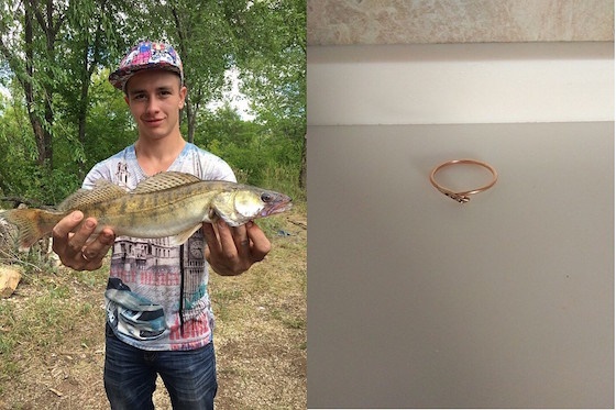 Рыбак Дмитрий Кандашкин и его "золотая" рыбка