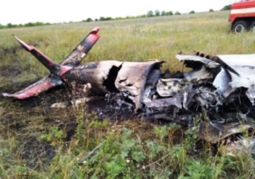 Упавший под Тольятти самолет загорелся