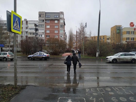 Место наезда на девочку в Тольятти, 8 ноября