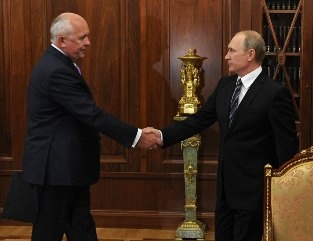 Сергей Чемезов и Владимир Путин 