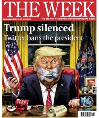 Обложка последнего номера журнала The Week