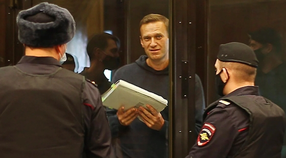 Алексей Навальный на заседании Симоновского суда