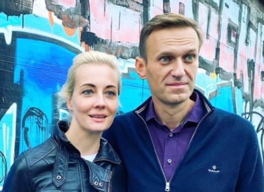 Юлия и Алексей Навальные
