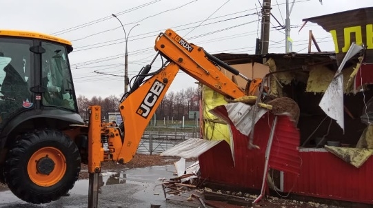 В Тольятти продолжается демонтаж незаконных НТО