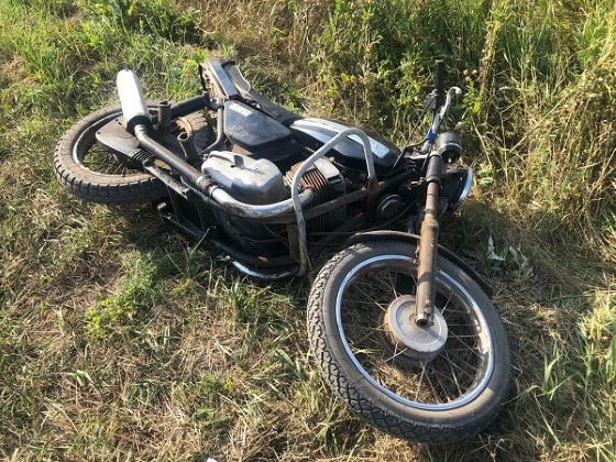 Водитель мотоцикла был доставлен в больницу