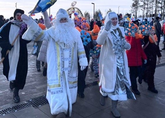 На Параде Дедов Морозов в Тольятти 